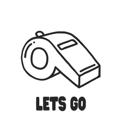 Lets Go Sticker by De Spierkliniek