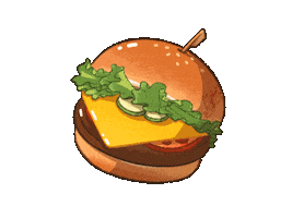 Burger Mj Sticker