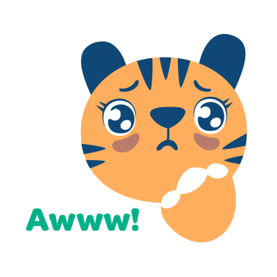 Sad Aww Sticker by Hey Tiger by R+F