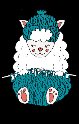 Sheep Knitting GIF by paternsfamily