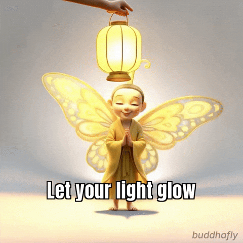 Happy Inner Light GIF by BuddhaFlyJourney