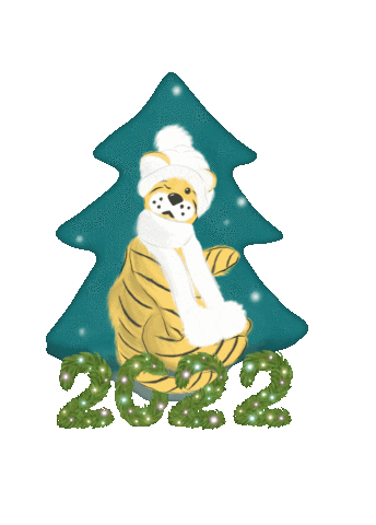 New Year Tiger Sticker