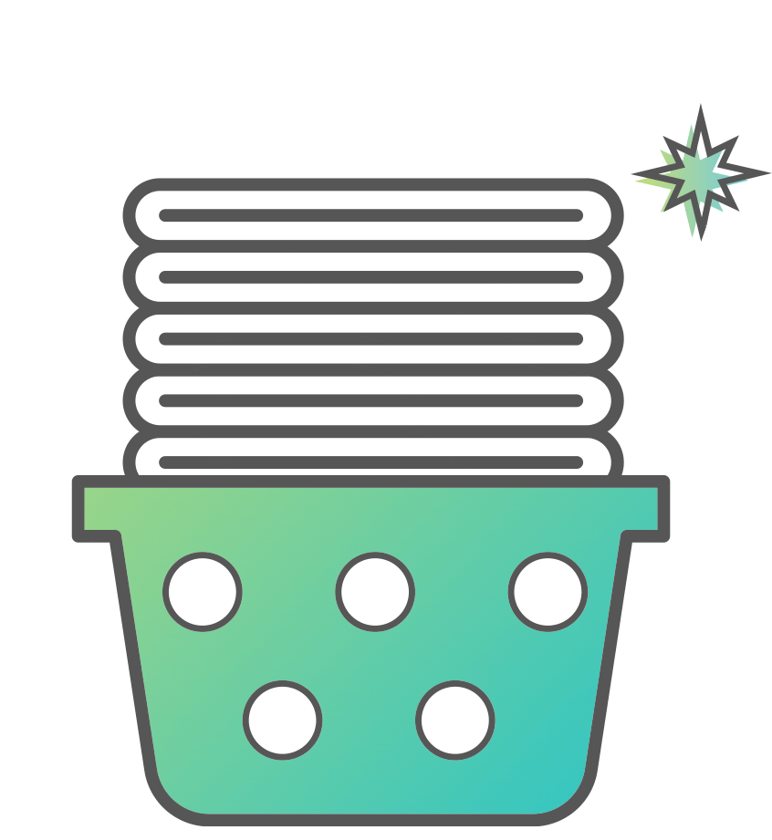 Laundry Sticker by smol products