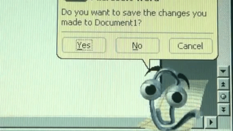 Image result for mr clippy gif