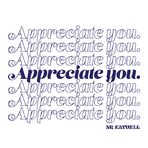 Appreciate You Sticker by MREATWELL