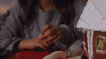 Decorating Gingerbread House GIF by Hallmark Mystery