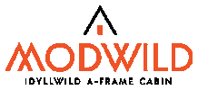 Modern Idyllwild A Frame Cabin Sticker