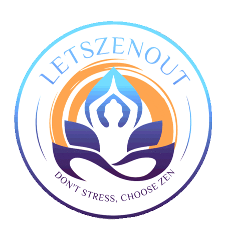 Lets Zen Out Sticker by Pedro Curbelo