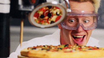 wildmikespizza happy excited yummy hungry GIF