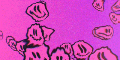 Smiley Face Pink GIF