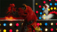 animal muppets drums gif