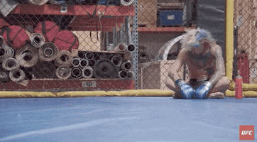 Workout Sitting GIF by UFC