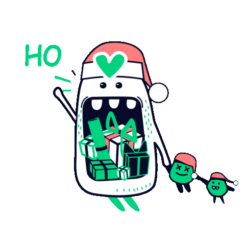 Christmas Santa Sticker by Leagas Delaney Hamburg