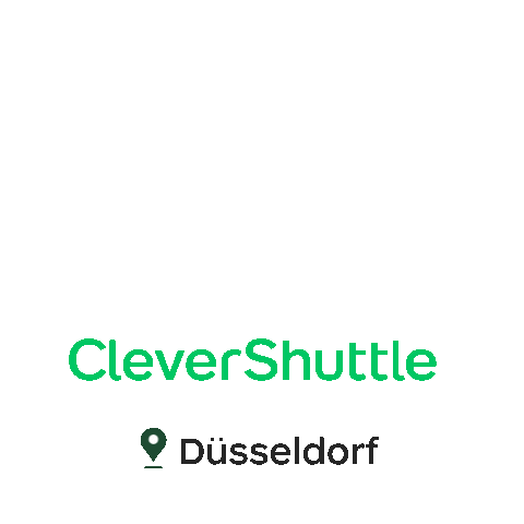 Duesseldorf Ridesharing Sticker by CleverShuttle