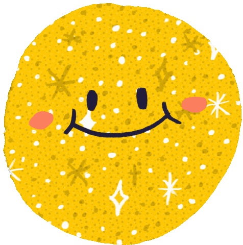 Happy Glitter Sticker by JELLYBEAR PLANET.