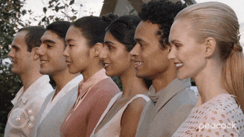 Brave New World Smile GIF by PeacockTV