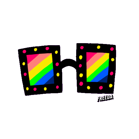 Glasses Sticker by FREEDA_EN