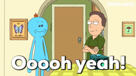 Happy Season 1 GIF by Rick and Morty - Find & Share on GIPHY