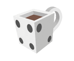 Le Dé Caféiné Sticker