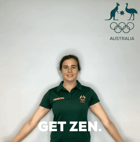 Calm Down Winter Olympics GIF by AUSOlympicTeam
