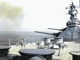 Image result for navy battleship guns gif
