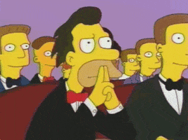 concentrating the simpsons GIF