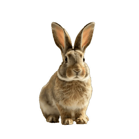 Happy Funny Bunny Sticker By GIF