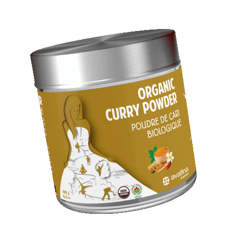 Curry Cooking Sticker by Avafina Organics