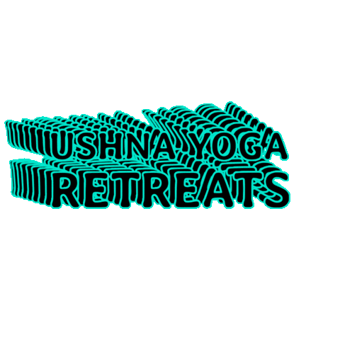 Yoga Retreat Sticker by Ushna Yoga