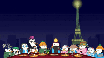 France Cheers GIF by Pudgy Penguins