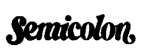 Semicolon Sticker