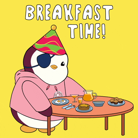 Hungry Good Morning GIF by Pudgy Penguins