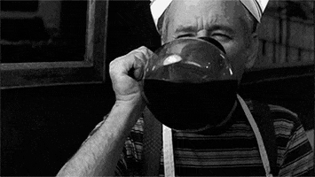 Black And White Coffee animated GIF