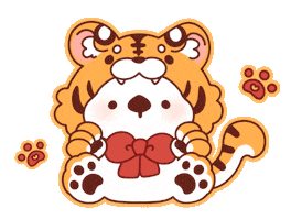 Happy New Year Tiger Sticker