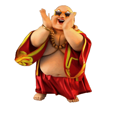 Golden Dragon Clap Sticker
