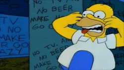 crazy homer simpson GIF