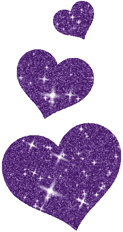 Purple Hearts Halloween Sticker by blackmooncosmetics