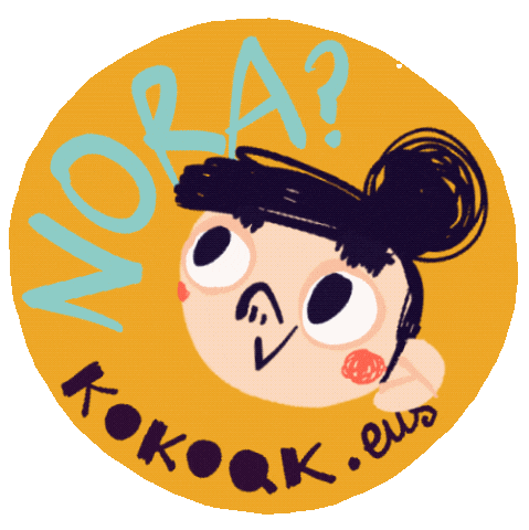 Nora Euskara Sticker by KOKOAK Eider Eibar