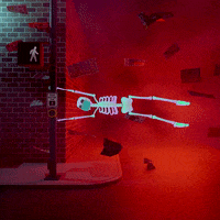 Street Skeleton GIF by jjjjjohn