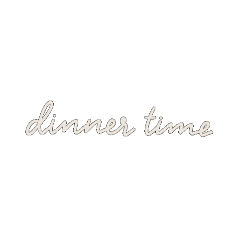 Typography Dinner Sticker