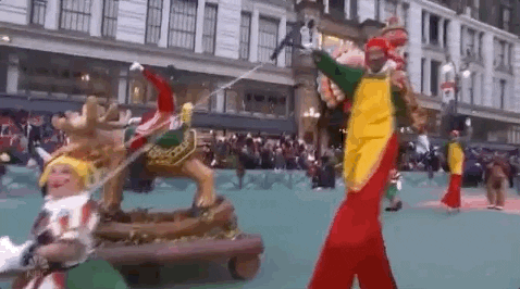 Macys Parade Stilts GIF by The 92nd Annual Macy's Thanksgiving Day Parade - Find & Share on GIPHY