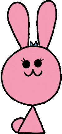 Pink Bunny Sticker for iOS & Android | GIPHY
