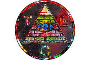 Third Eye Pyramid Sticker by thirdeyecollective