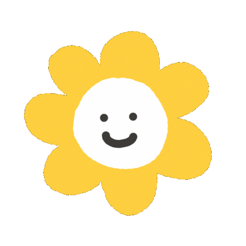 Happy Flower Sticker by hamdaoni