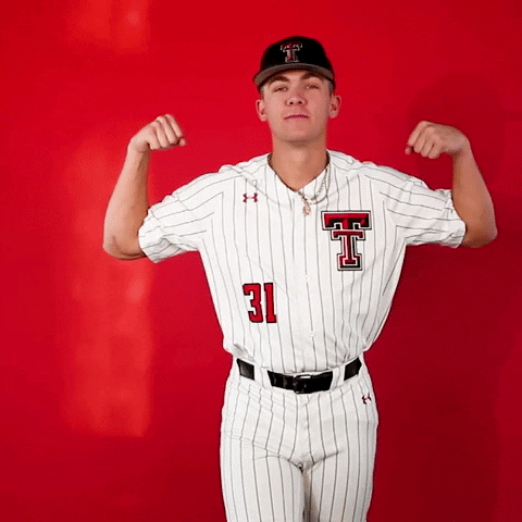 Austin Becker GIF by Texas Tech Baseball