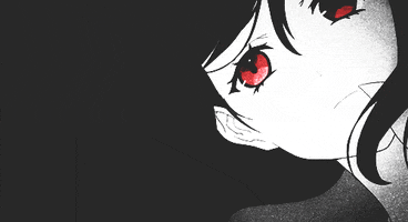 red eyes anime girl GIF