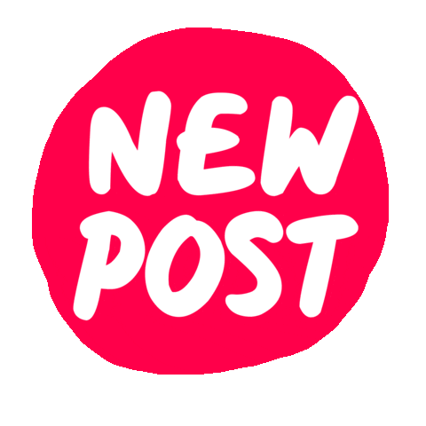 New Post Button Sticker by Marie Schwarz