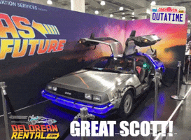 deloreanrental entertainment back to the future bttf marty mcfly GIF