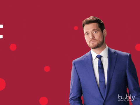 Giphy - Michael Buble Gotcha GIF by bubly