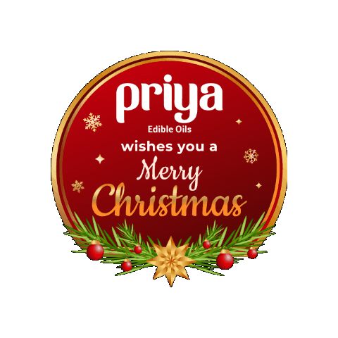 Merry Christmas Sticker by Priya Oils